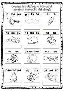 Fichas Ordenar S Labas Para Educaci N Infantil Y Primaria Mundo