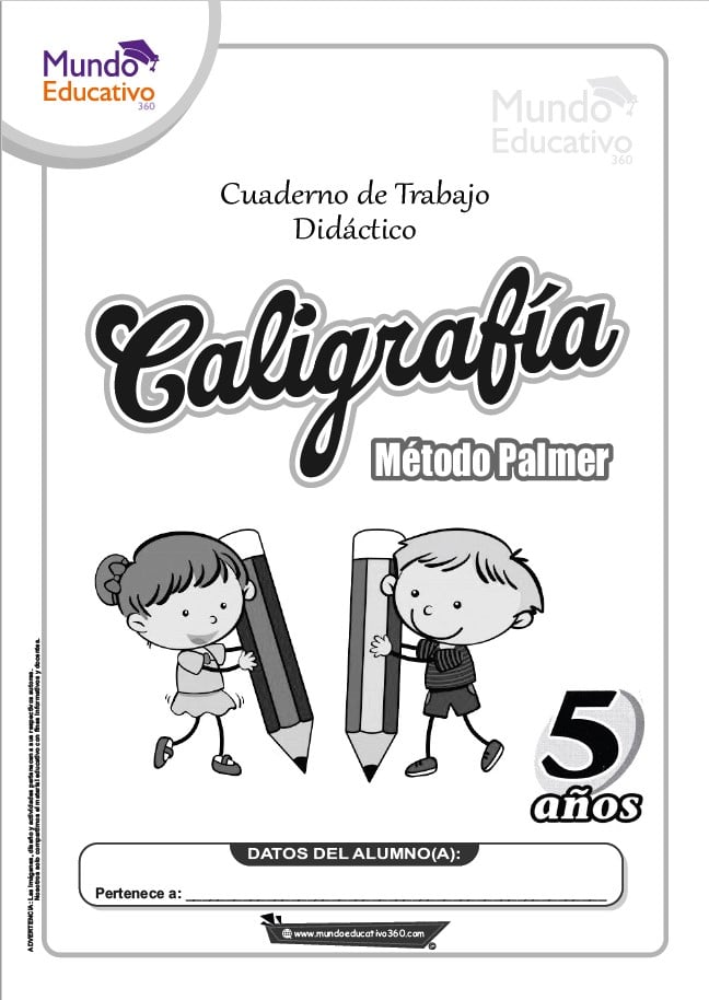 Cuaderno de Trabajo CALIGRAFÍA Palmer para Inicial 5 años - Mundo  Educativo360