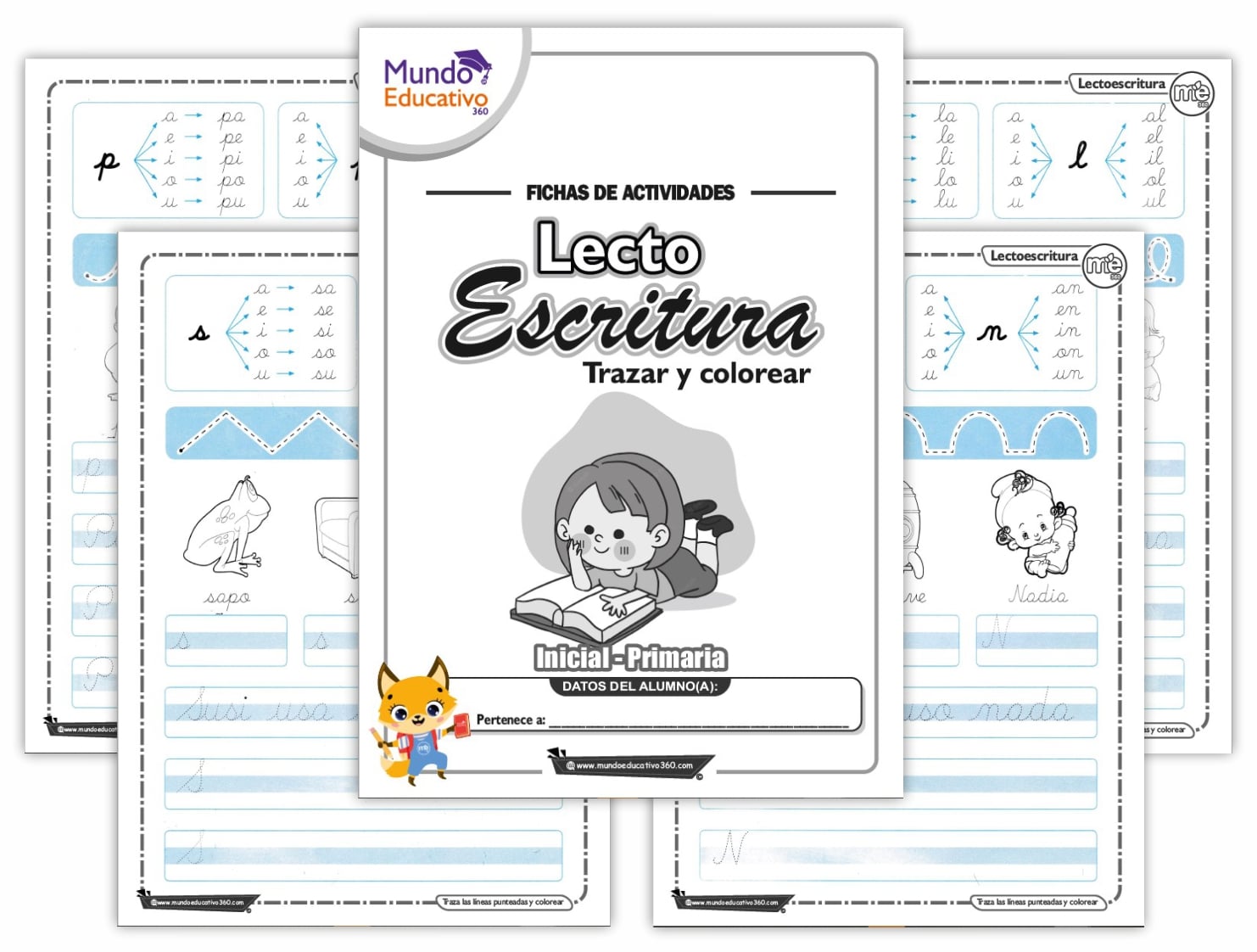 Actividades De Lectoescritura Trazar Y Colorear Mundo Educativo360